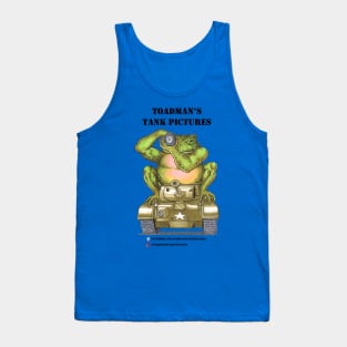 Toadman's Tank Pictures logo blk-txt Tank Top